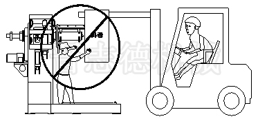 推高機(jī)上料危險區(qū)域,三合一送料機(jī)推高機(jī)上料注意