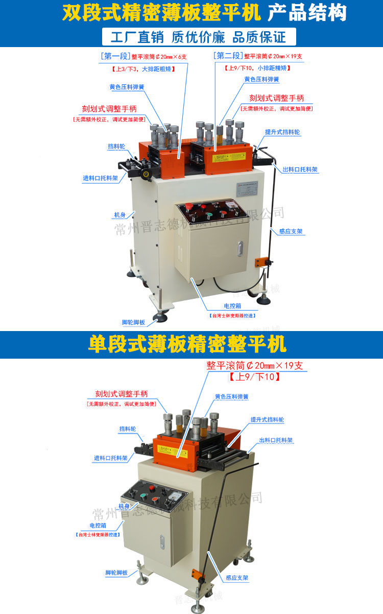 雙段式精密整平機(jī)結(jié)構(gòu)